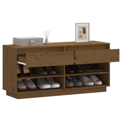 Scarpiera ambra 110x34x52 cm in Legno Massello di Pino