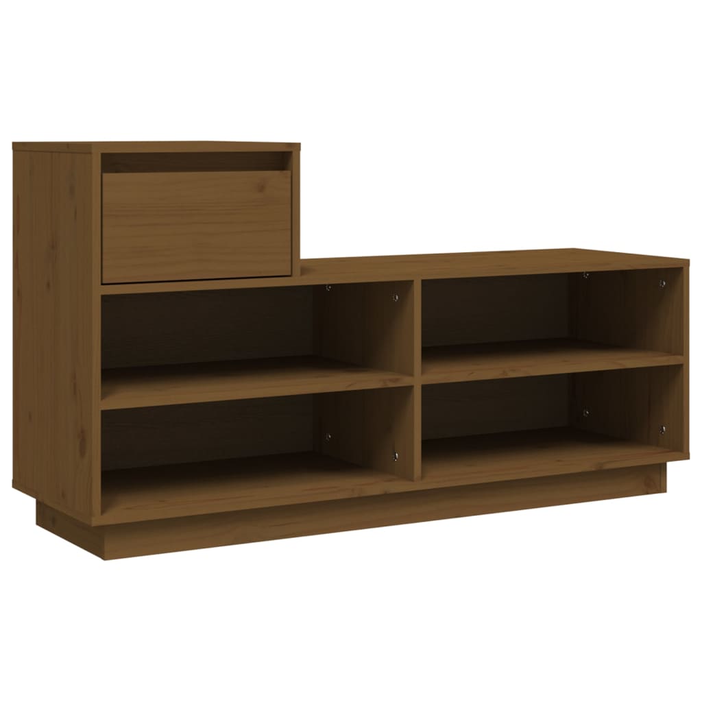 Scarpiera ambra 110x34x61 cm in Legno Massello di Pino