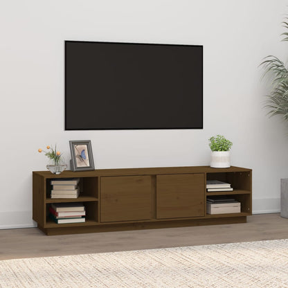 Mobile Porta TV ambra 156x40x40 cm in Legno Massello di Pino