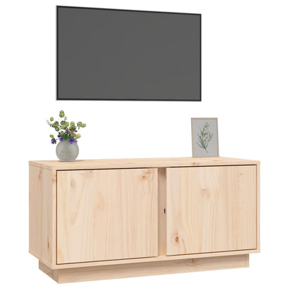 Mobile Porta TV 80x35x40,5 cm in Legno Massello di Pino