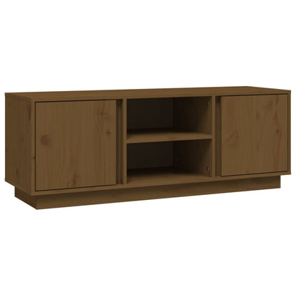 Mobile Porta TV ambra 110x35x40,5 cm in Legno Massello di Pino