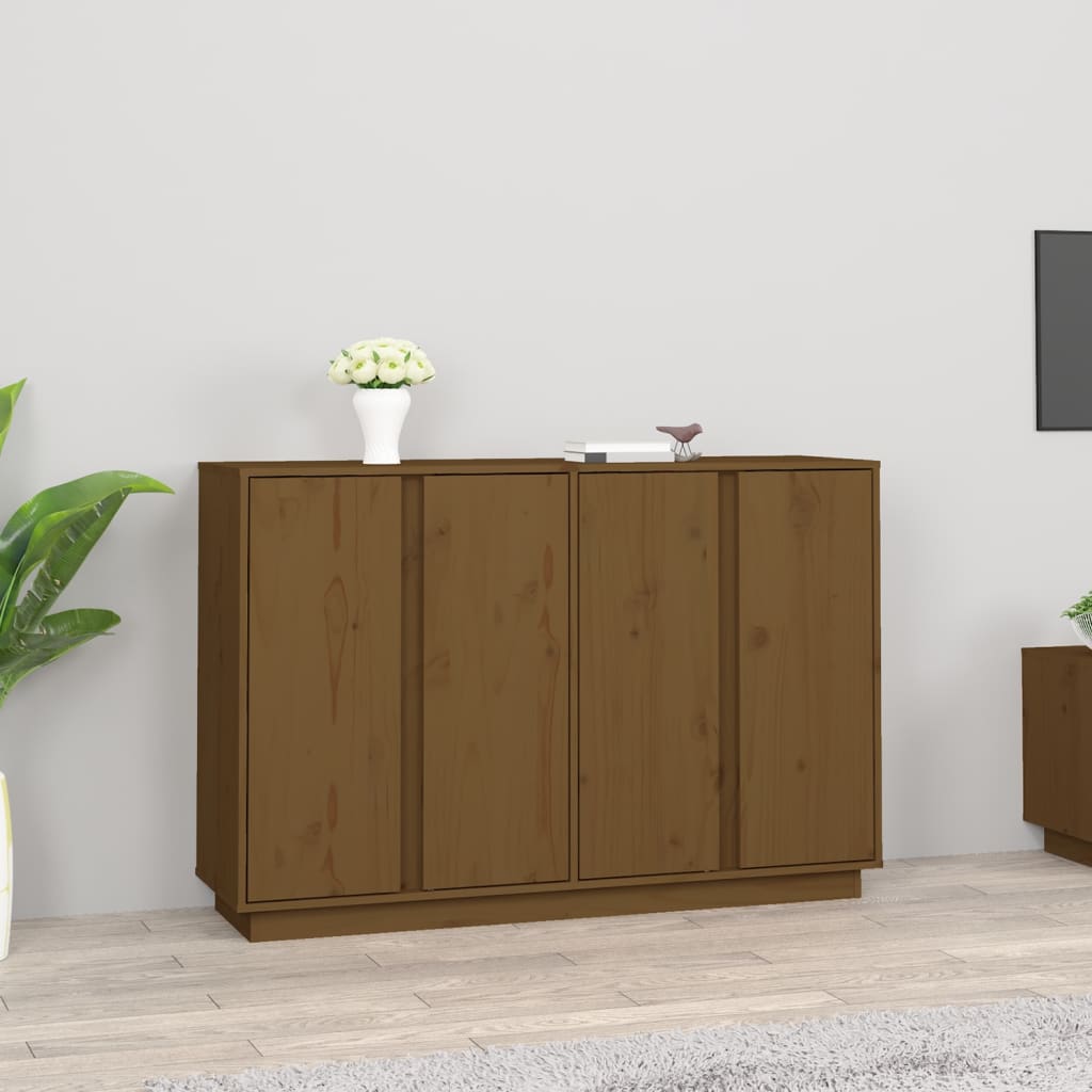 Credenza ambra 120x35x80 cm in Legno Massello di Pino
