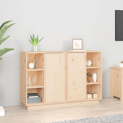 Credenza 120x35x80 cm in Legno Massello di Pino