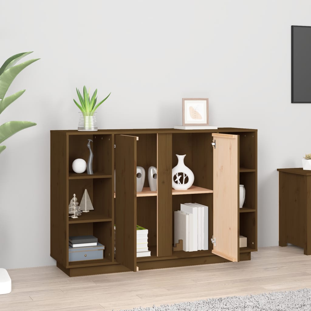Credenza ambra 120x35x80 cm in Legno Massello di Pino