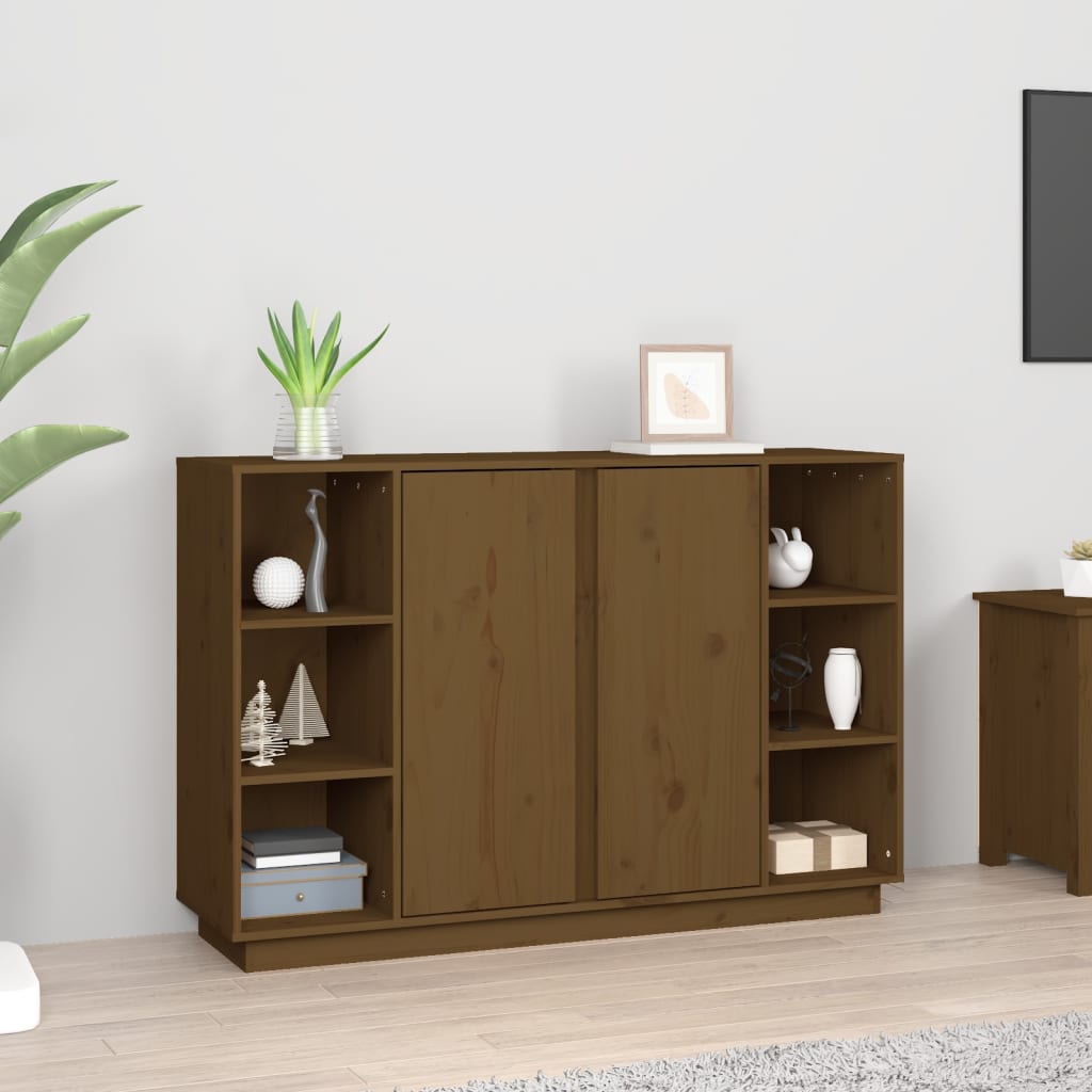 Credenza ambra 120x35x80 cm in Legno Massello di Pino