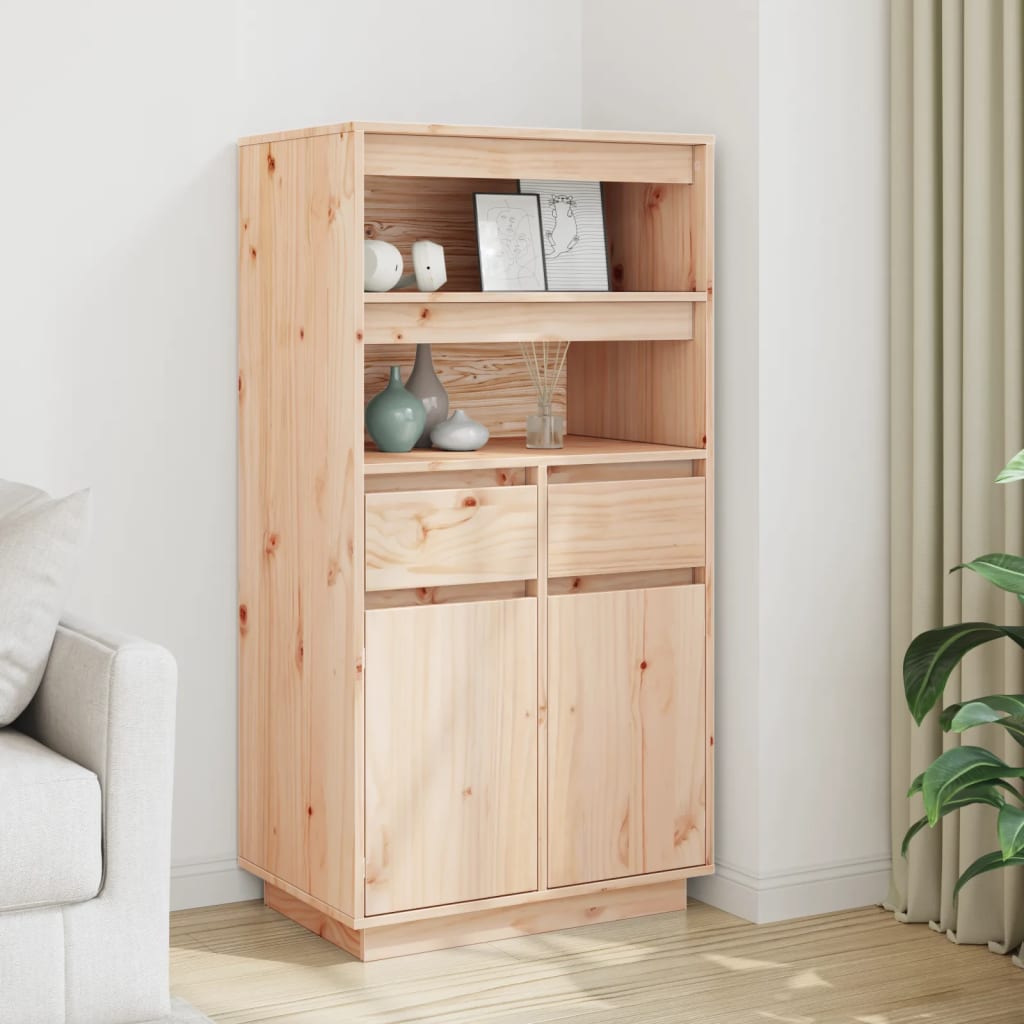 Credenza 60x40x116,5 cm in Legno Massello di Pino
