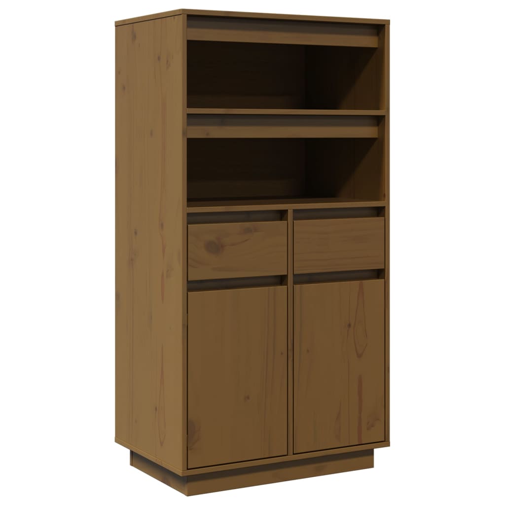 Credenza ambra 60x40x116,5 cm in Legno Massello di Pino