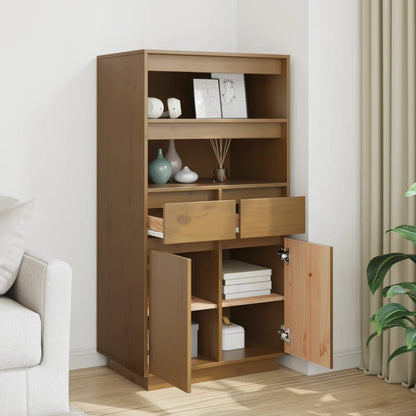 Credenza ambra 60x40x116,5 cm in Legno Massello di Pino