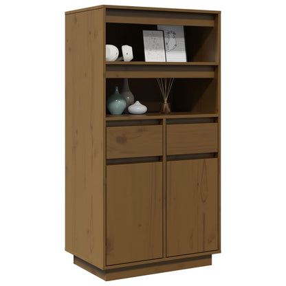 Credenza ambra 60x40x116,5 cm in Legno Massello di Pino