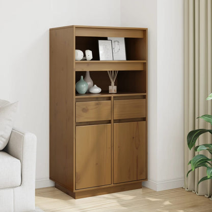 Credenza ambra 60x40x116,5 cm in Legno Massello di Pino