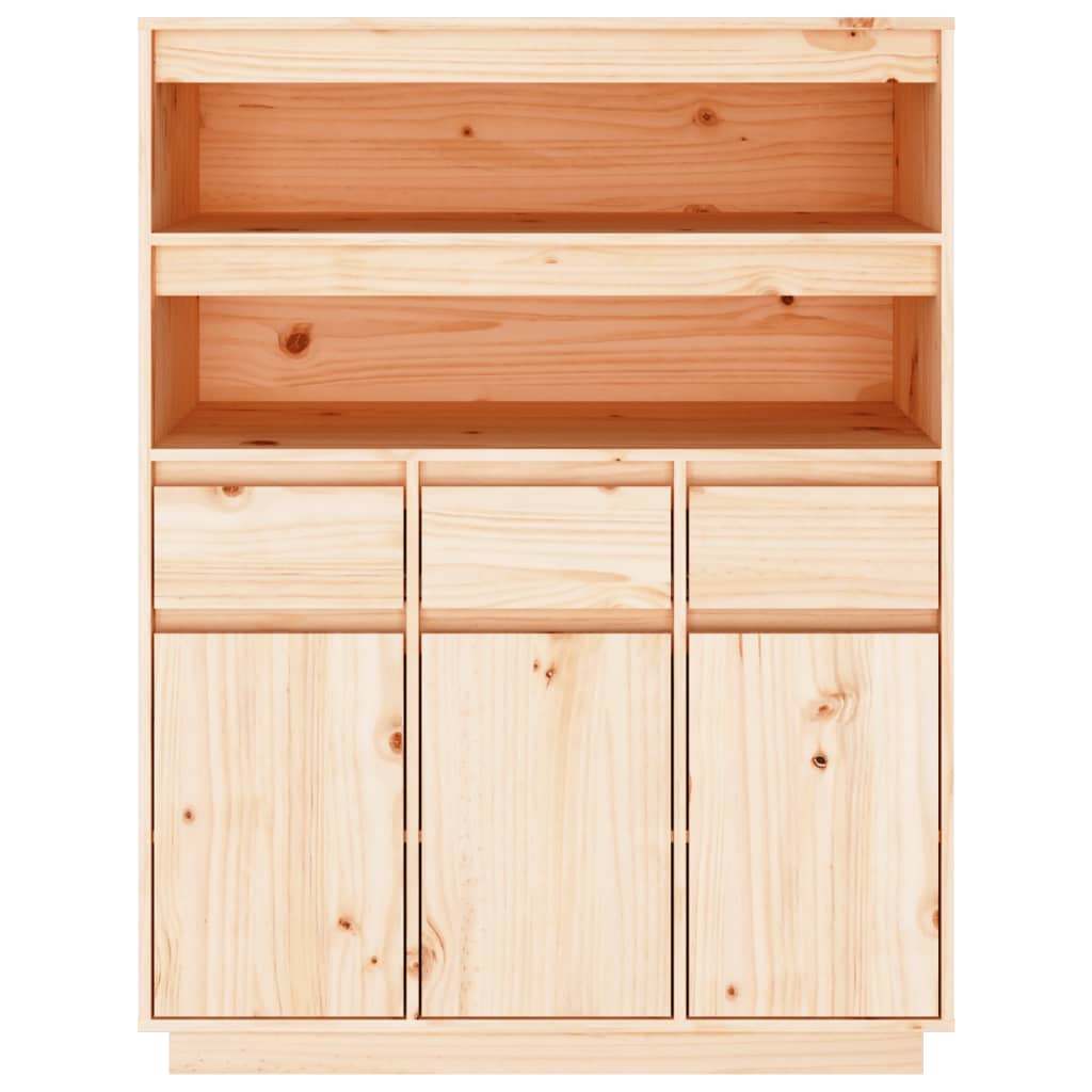 Credenza 89x40x116,5 cm in Legno Massello di Pino