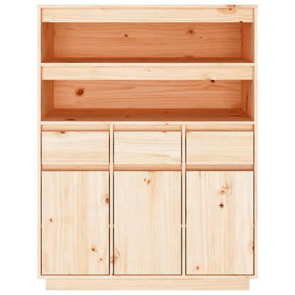 Credenza 89x40x116,5 cm in Legno Massello di Pino