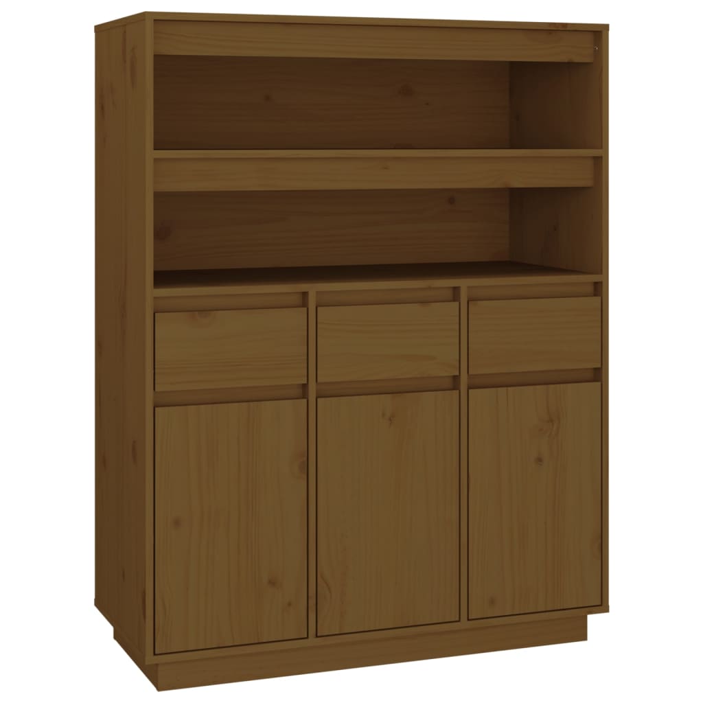 Credenza ambra 89x40x116,5 cm in Legno Massello di Pino