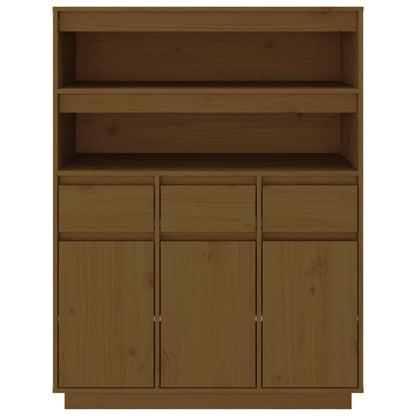 Credenza ambra 89x40x116,5 cm in Legno Massello di Pino