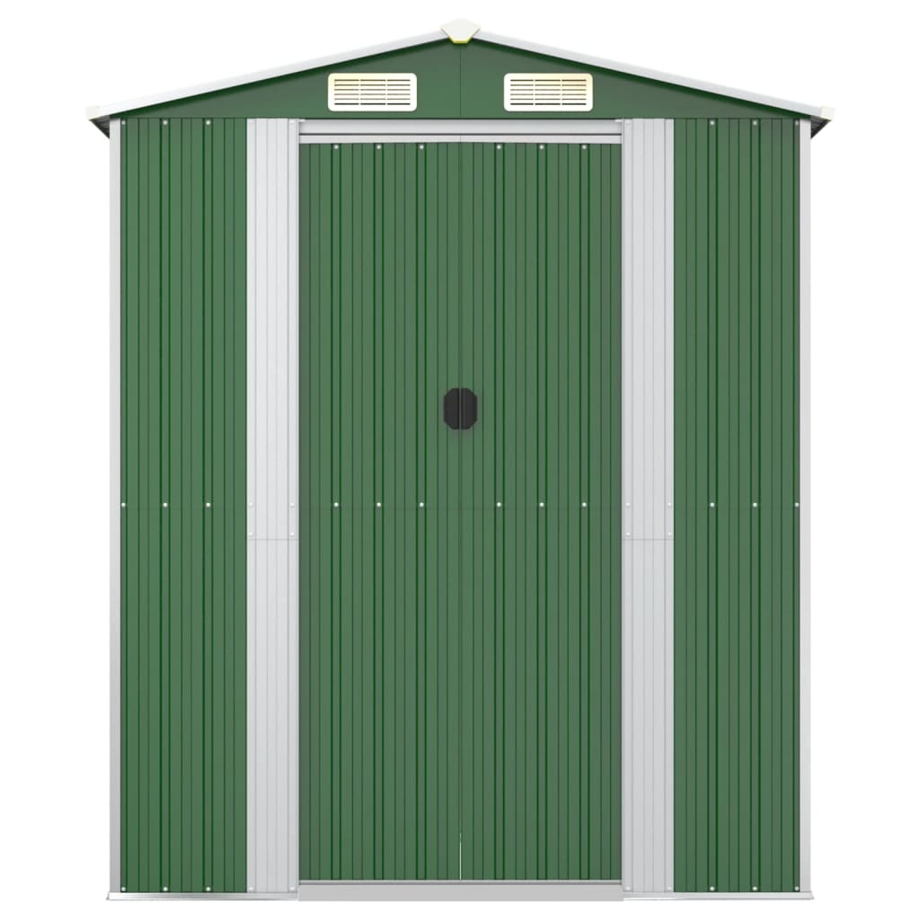 Capanno da Giardino Verde 192x689x223 cm Acciaio Zincato