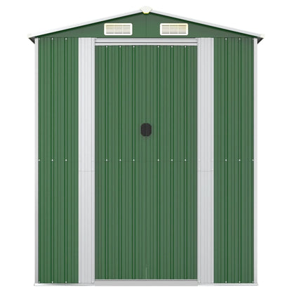Capanno da Giardino Verde 192x689x223 cm Acciaio Zincato