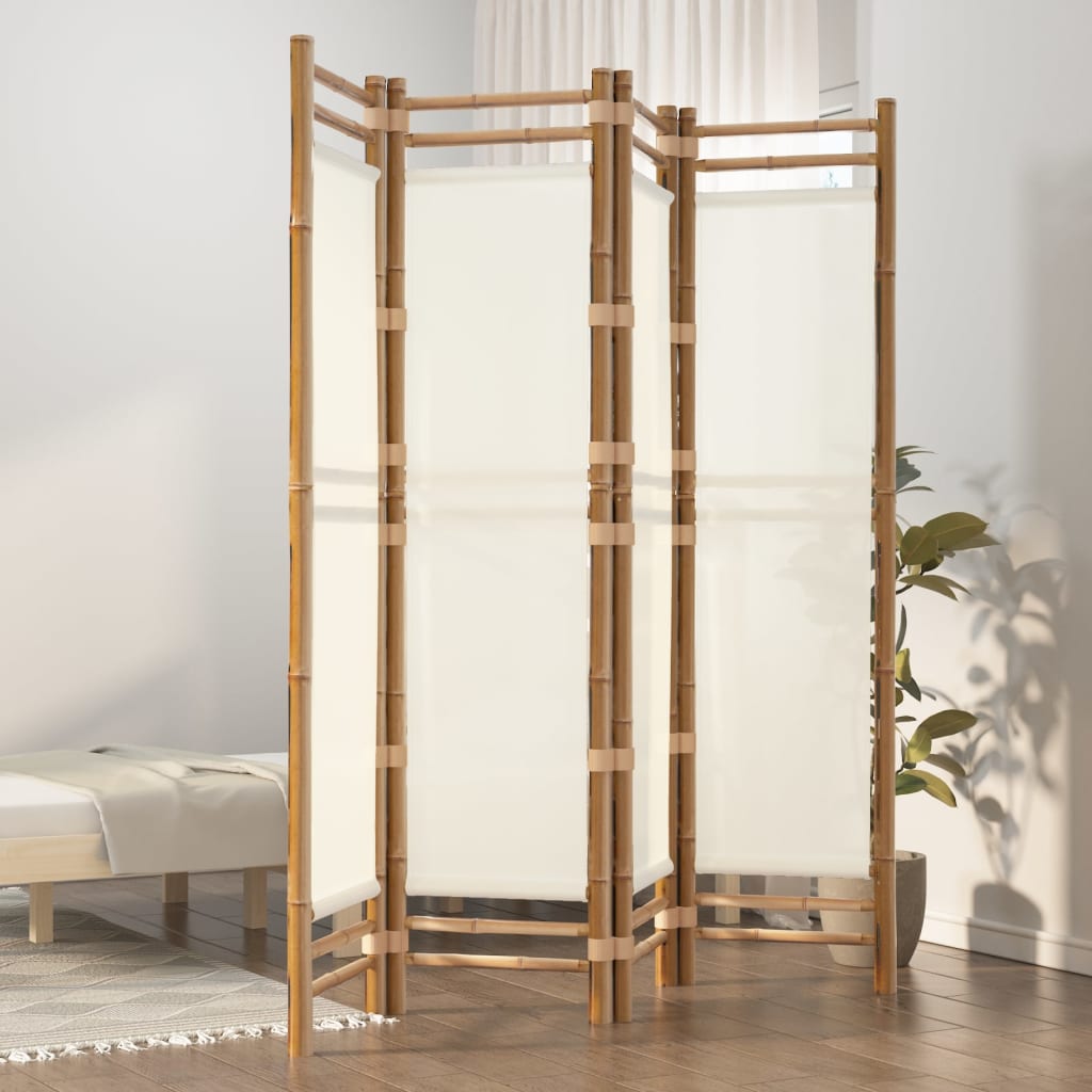 Divisorio Ambienti 4 Pannelli Pieghevole 160 cm BambÃ¹ e Tela
