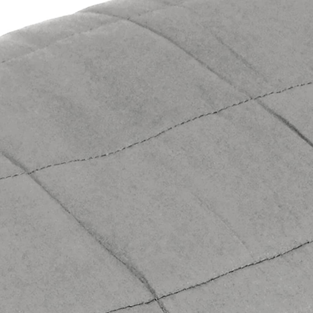 Coperta Ponderata Grigia 220x260 cm 15 kg Tessuto