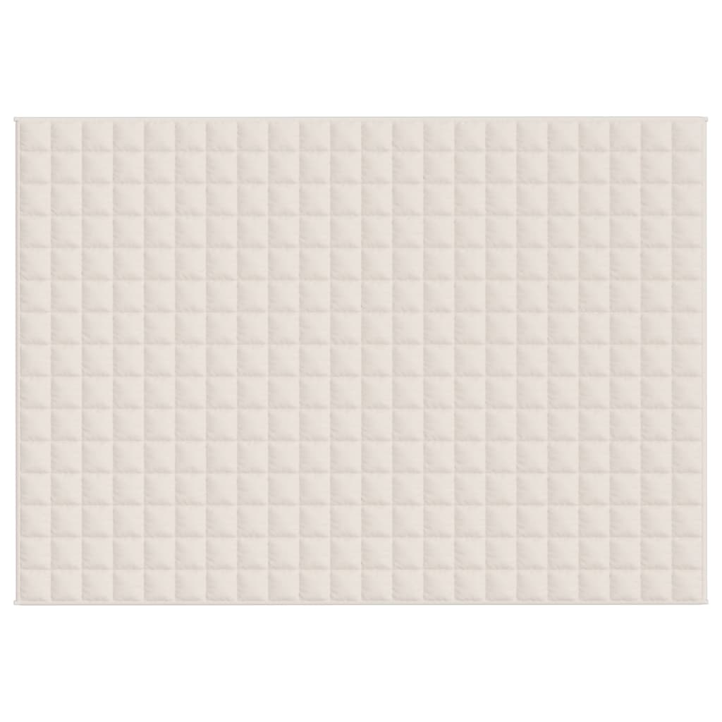 Coperta Ponderata Crema Chiaro 155x220 cm 11 kg Tessuto
