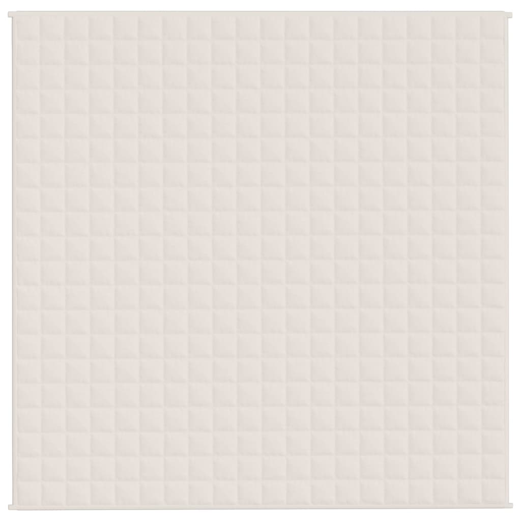 Coperta Ponderata Crema Chiaro 200x200 cm 13 kg Tessuto