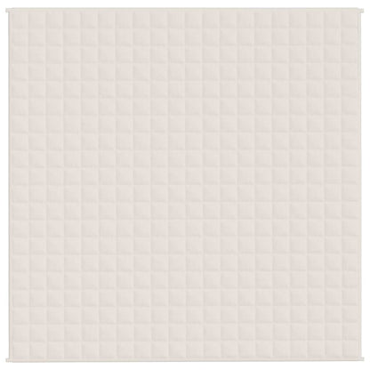 Coperta Ponderata Crema Chiaro 200x200 cm 13 kg Tessuto