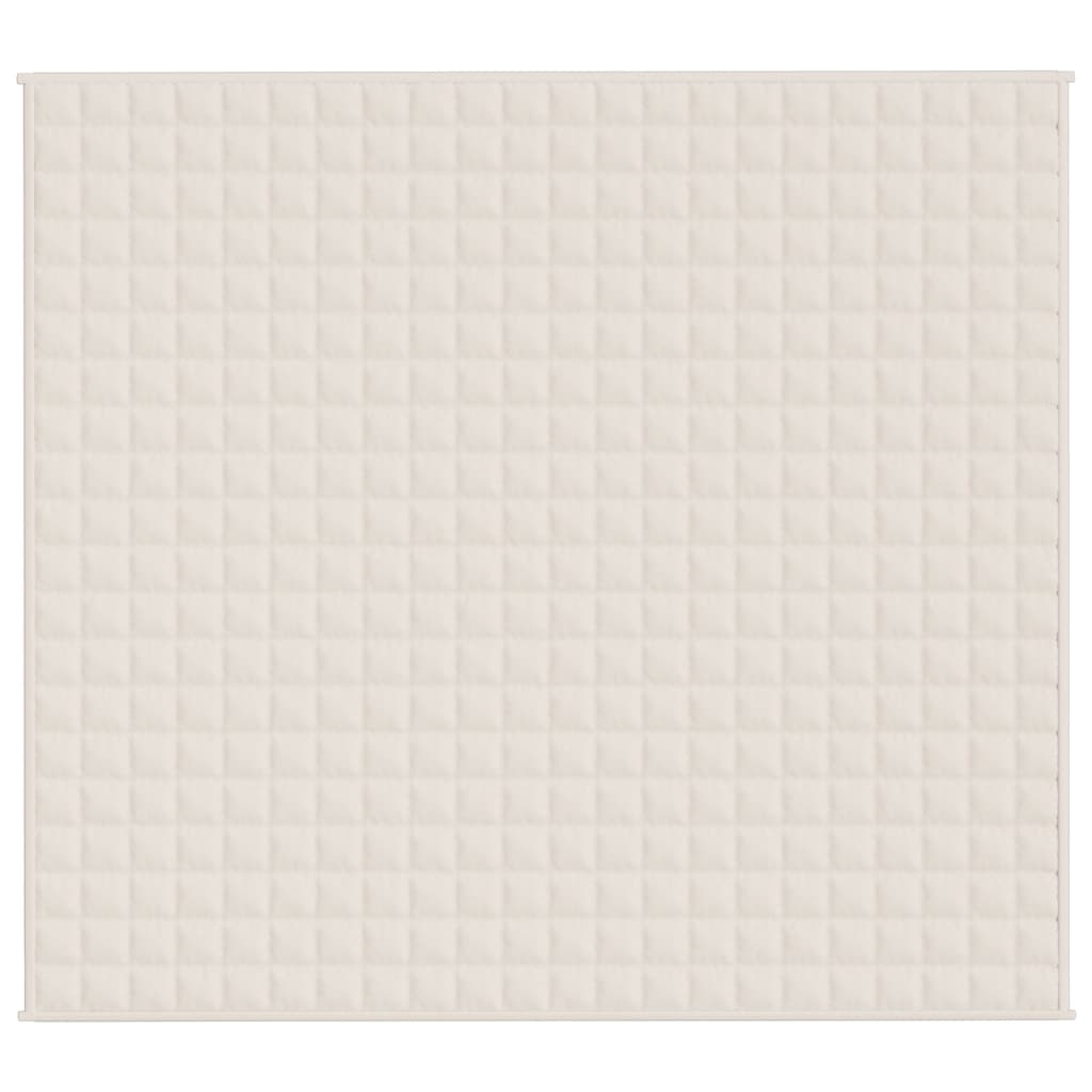 Coperta Ponderata Crema Chiaro 200x225 cm 9 kg Tessuto