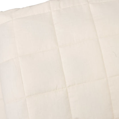 Coperta Ponderata Crema Chiaro 200x225 cm 9 kg Tessuto