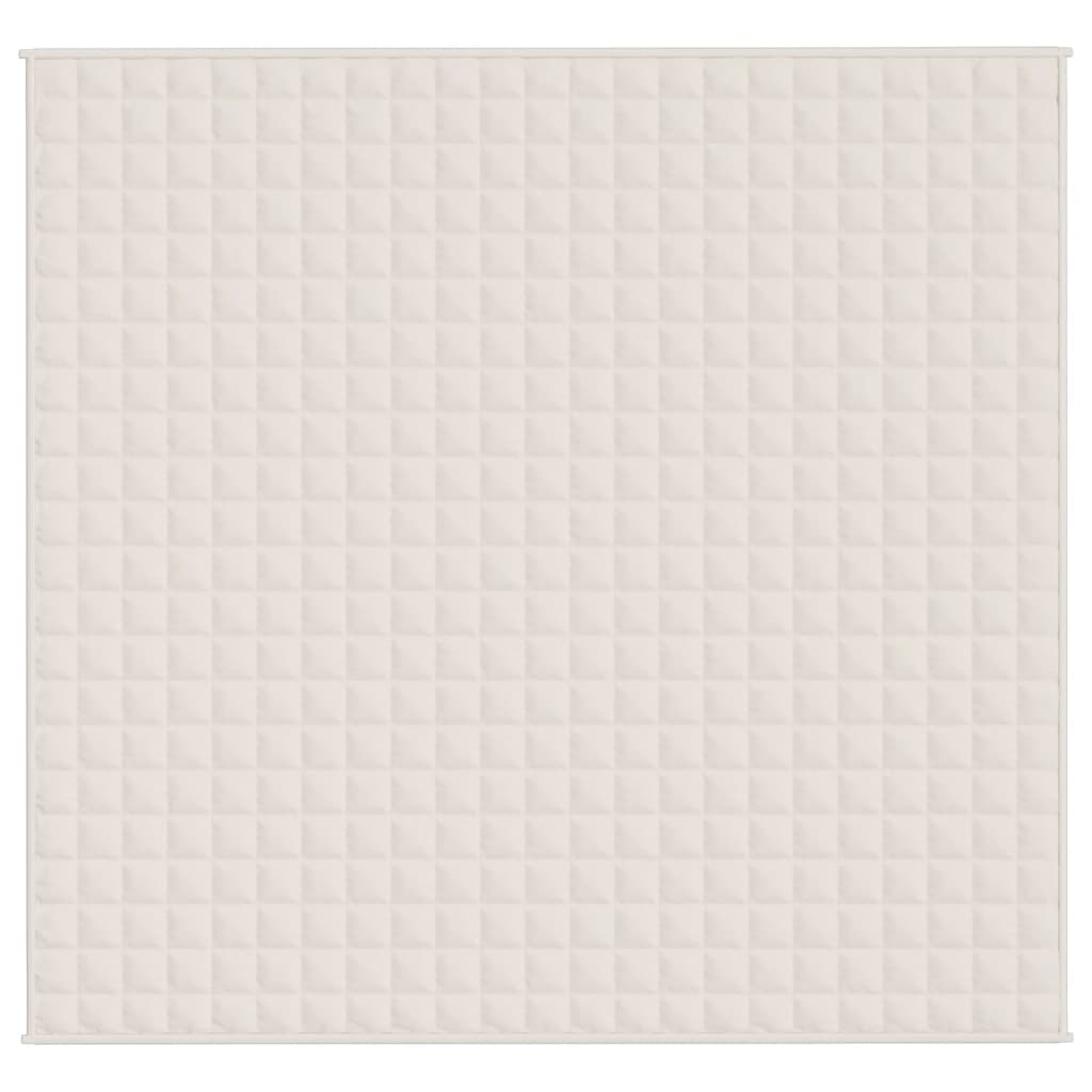 Coperta Ponderata Crema Chiaro 220x235 cm 15 kg Tessuto