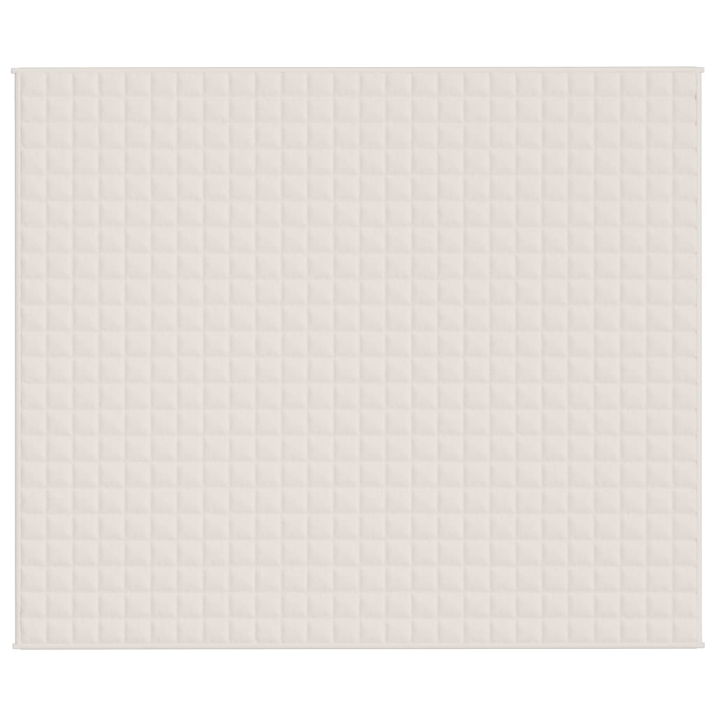 Coperta Ponderata Crema Chiaro 220x260 cm 15 kg Tessuto