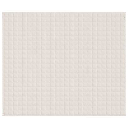 Coperta Ponderata Crema Chiaro 220x260 cm 15 kg Tessuto