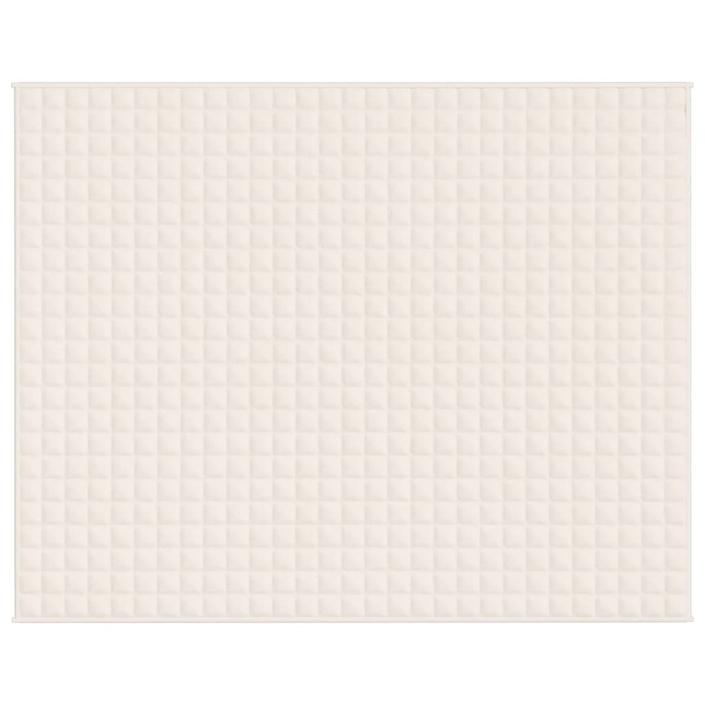 Coperta Ponderata Crema Chiaro 235x290 cm 11 kg Tessuto