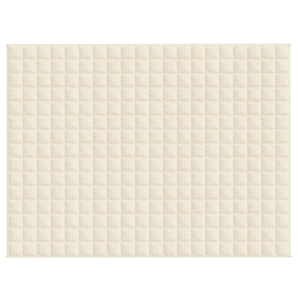Coperta Ponderata Crema Chiaro 150x200 cm 7 kg Tessuto