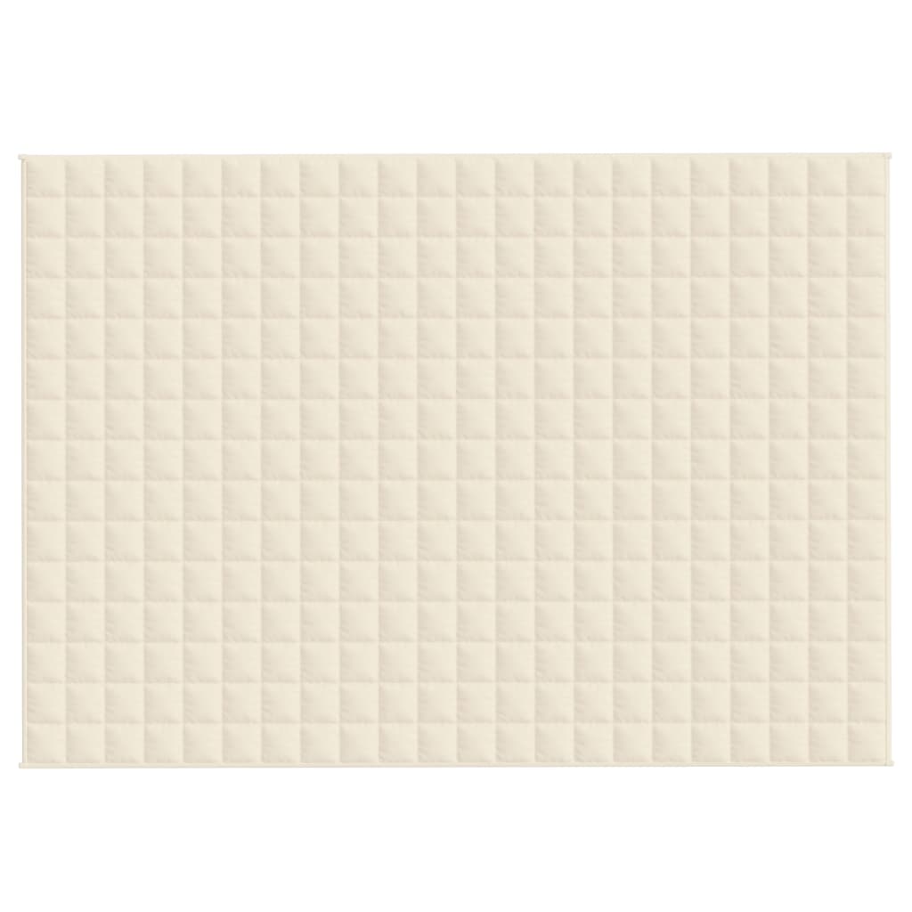 Coperta Ponderata Crema Chiaro 155x220 cm 11 kg Tessuto