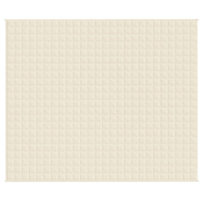 Coperta Ponderata Crema Chiaro 220x260 cm 15 kg Tessuto
