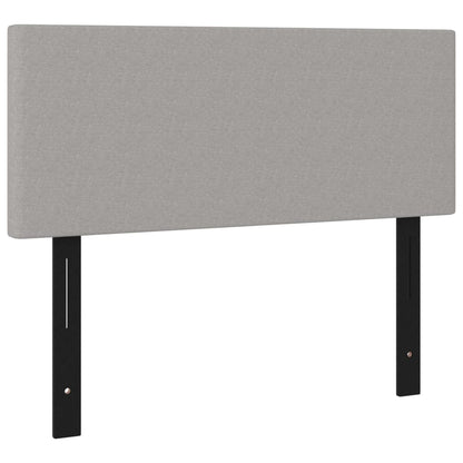 Testiera Grigio Chiaro 100x5x78/88 cm in Tessuto