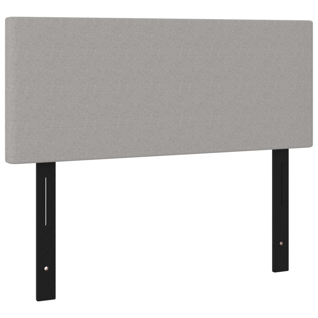 Testiera Grigio Chiaro 100x5x78/88 cm in Tessuto