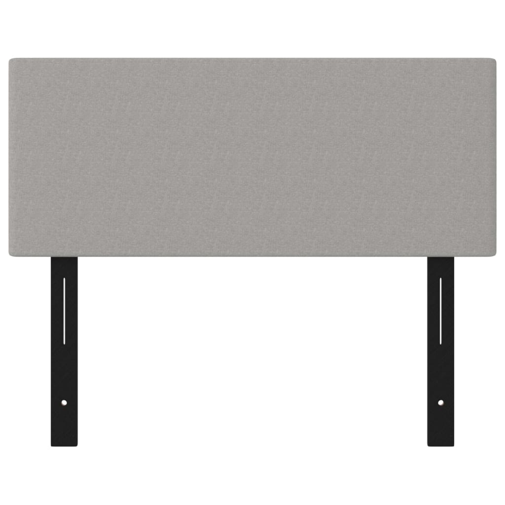 Testiera Grigio Chiaro 100x5x78/88 cm in Tessuto