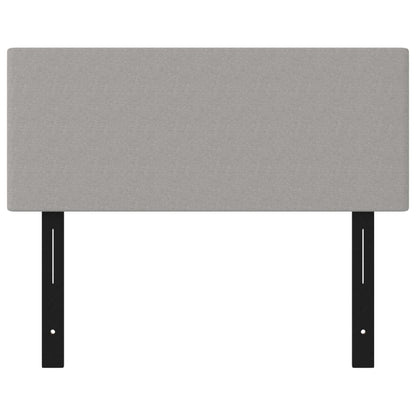 Testiera Grigio Chiaro 100x5x78/88 cm in Tessuto
