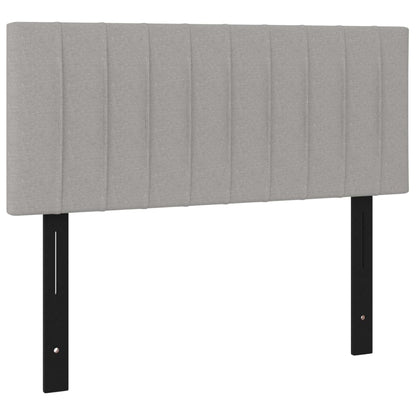 Testiera Grigio Chiaro 100x5x78/88 cm in Tessuto