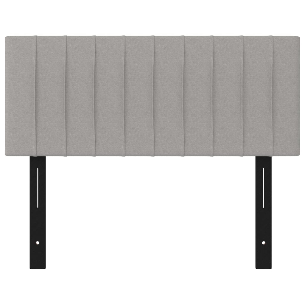 Testiera Grigio Chiaro 100x5x78/88 cm in Tessuto