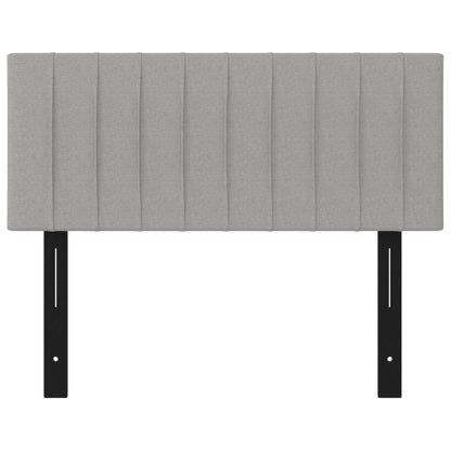 Testiera Grigio Chiaro 100x5x78/88 cm in Tessuto