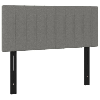 Testiera Grigio Scuro 100x5x78/88 cm in Tessuto