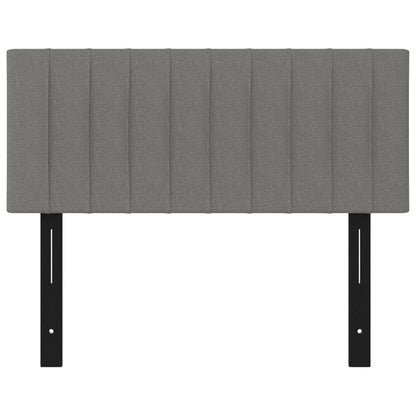 Testiera Grigio Scuro 100x5x78/88 cm in Tessuto