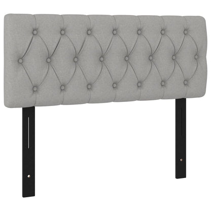 Testiere Grigio Chiaro 100x7x78/88 cm in Tessuto