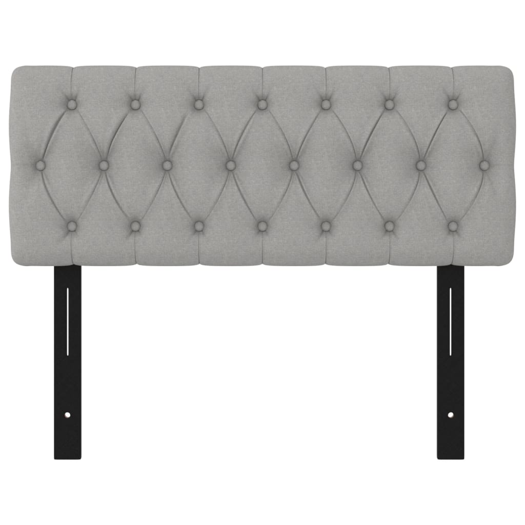 Testiere Grigio Chiaro 100x7x78/88 cm in Tessuto