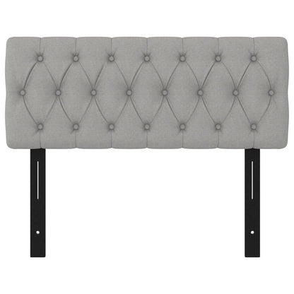 Testiere Grigio Chiaro 100x7x78/88 cm in Tessuto
