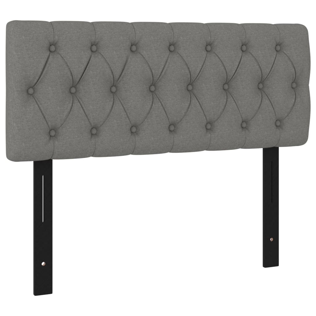 Testiere Grigio Scuro 100x7x78/88 cm in Tessuto