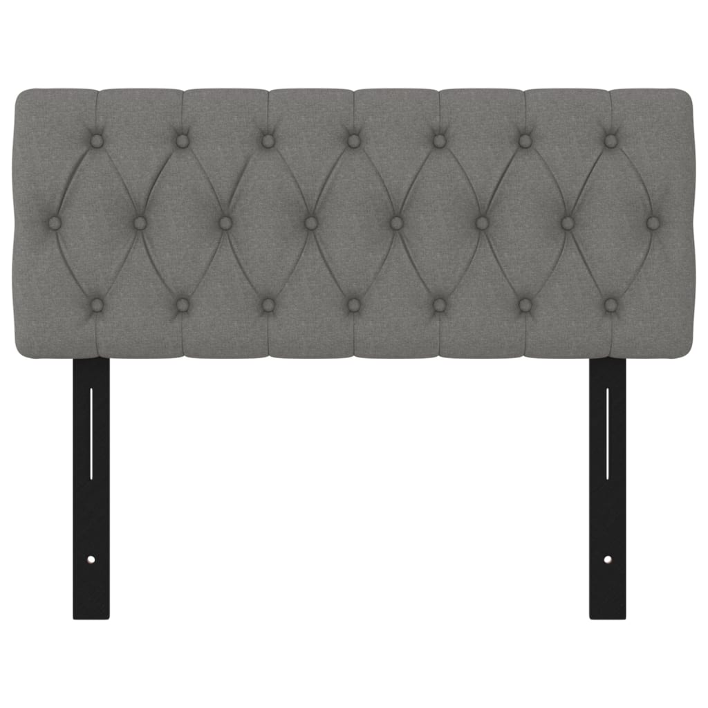 Testiere Grigio Scuro 100x7x78/88 cm in Tessuto