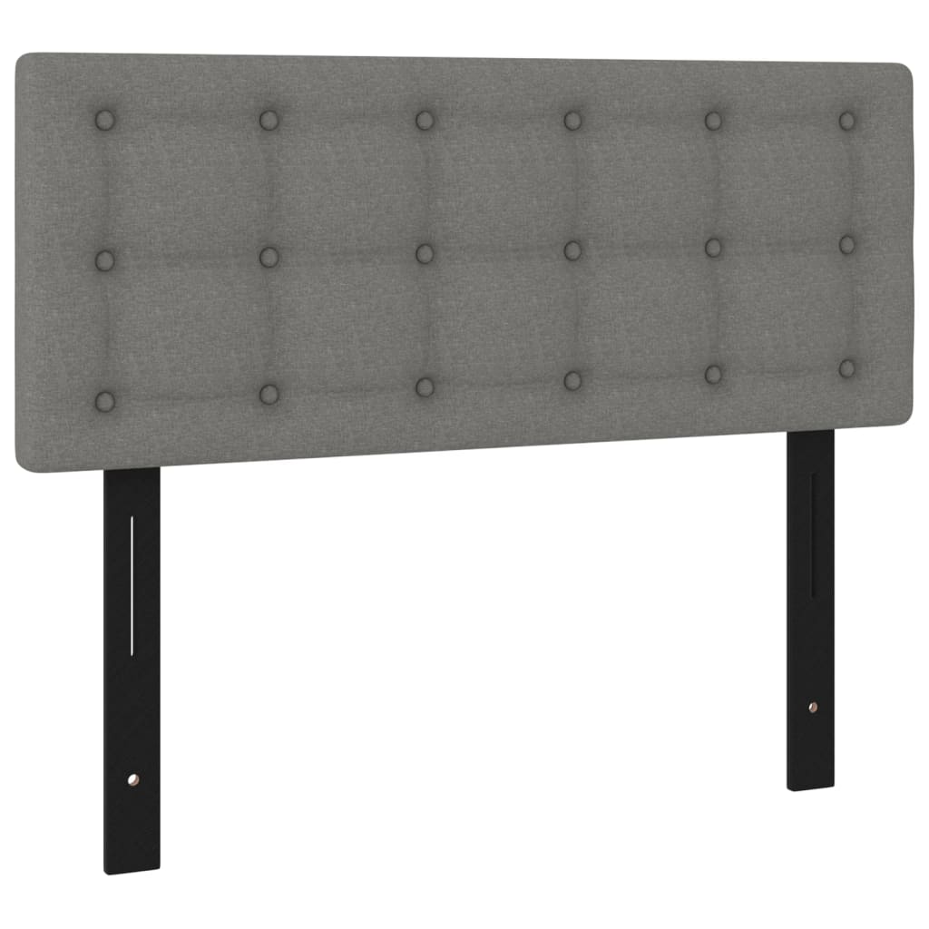 Testiera Grigio Scuro 100x5x78/88 cm in Tessuto