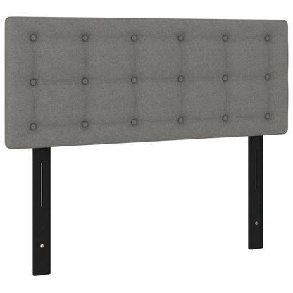 Testiera Grigio Scuro 100x5x78/88 cm in Tessuto